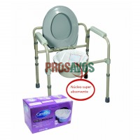 Saco Higiénico para Cadeira Sanitária 450 ml 20 Unidades